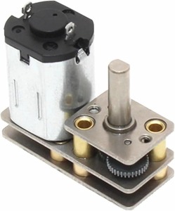Moteur à engrenages GM1024-N20 en acier, structure en L, 10 * 24 mm, N20 6V 12V (1 rapport 100, 3V 0,5W) - Product Image 4