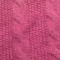 Tissu de doublure jacquard en maille torsadée 470 GSM 140 CM Mélange acrylique polyester nylon pour la confection de robes