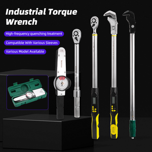 <span class=keywords><strong>Clé</strong></span> <span class=keywords><strong>dynamométrique</strong></span> industrielle à tête interchangeable, en acier au chrome-vanadium, de qualité OEM, pour la réparation automobile - Product Image 2