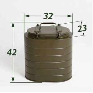 DFC0812 Conteneurs alimentaires 12L pour hommes, étanches, hermétiques, à isolation thermique, pour camping, extérieur, travail et groupes, couleur vert sauge OD - Product Image 2