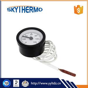Su Sıcaklığı Testi Kılcal Termometre Plastik Yuvarlak Uzaktan Okuma Termometresi 0-120C Termometre - Product Image 4