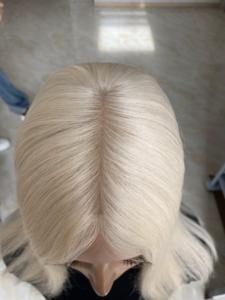 พร้อมส่ง HT-014 ทูเป้ผมแท้ 60 #   ท็อปเปอร์ผมแท้จากรัสเซีย แบบตรง ฐานไหม ปิดผมบางๆ ได้อย่างแนบเนียน มองไม่เห็นรอยต่อ - Product Image 6