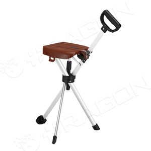 Алюминиевый складной стул-трость с сиденьем - Product Image 4