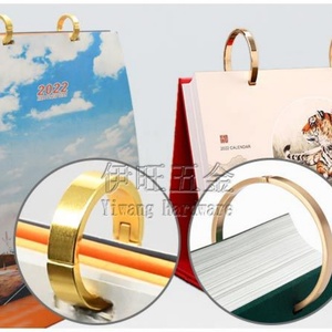 YIWANG Loose Leaf <b>Binder</b> Rings Gold Metal Book Ring <b>Binder</b> Clips for <b>Notebook</b> MEMO - Product Image 5