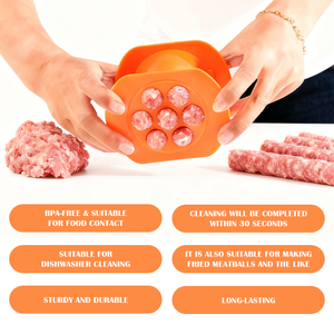 Petits gadgets de cuisine à faire soi-même, presse-boulette manuelle, presse-boulette de viande, pince à saucisse compacte, outil de moulage alimentaire - Product Image 6