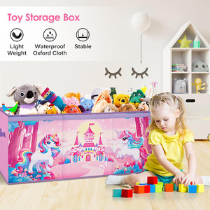 Sản phẩm hot linh hoạt children's lưu trữ chống bụi đồ chơi lưu trữ Organizer Oxford ráp Stackable lưu trữ <span class=keywords><strong>box</strong></span> với Hot Bán - Product Image 4
