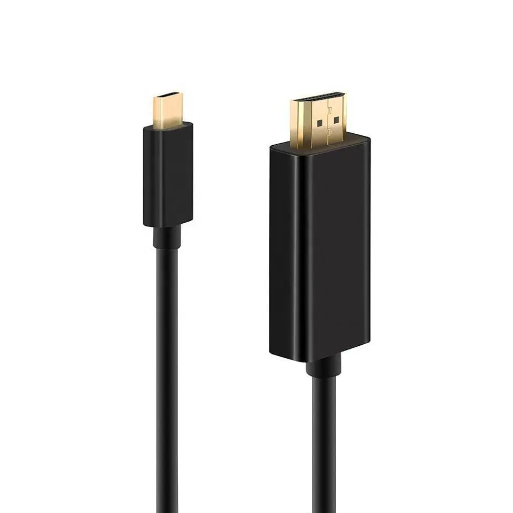 Cáp Type C (Tương Thích Thunderbolt 3) Sang HDMI Cáp USB C Sang HDMI 4K @ 60Hz 10 Feet Dây Dữ Liệu Túi Poly Mạ Vàng PVC 5Mm Lá Tc103