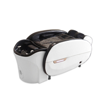 FYD Lit de massage et de spa capillaire thaïlandais de luxe noir, portable, avec lavabo intégré, sans plomberie