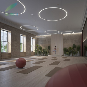 Tùy chỉnh thực hiện RGB màu thay đổi phòng tập thể dục chiếu sáng tuyến tính <span class=keywords><strong>LED</strong></span> hồ sơ ánh sáng với nhôm hồ sơ - Product Image 6