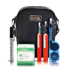 Kit d'outils professionnel de nettoyage de fibres optiques pour l'entretien des connecteurs et des équipements à face de connexion - Product Image 1