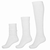 Chaussettes décontractées pour femmes, tricotées douces et élastiques, pour l'école, la danse, la course à pied, le fitness, le sport
