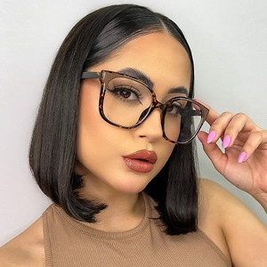 Montures de lunettes papillon TR87214, monture complète, protection anti-lumière bleue, pour femmes, branches en acétate, matériau TR90, coloris tendance - Product Image 1