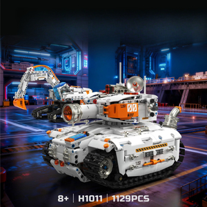 Huiji H1011 2025 Mainan Model Tank Rakitan <span class=keywords><strong>2</strong></span> IN 1 dengan <span class=keywords><strong>Remote</strong></span> <span class=keywords><strong>Control</strong></span> dan Pemrograman MOC Baru untuk Anak Laki-laki, Hadiah, Set Blok Bangunan - Product Image 2