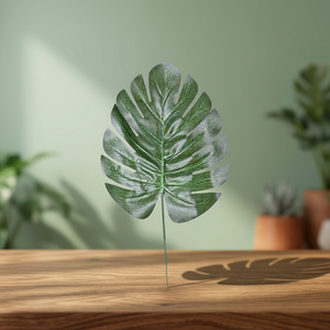 Fábrica de Flores Artificiales, Tallo de Hoja de Monstera de Plástico de Alta Simulación, Ecológico, para Decoración Tropical en el Hogar y la Oficina - Product Image 3