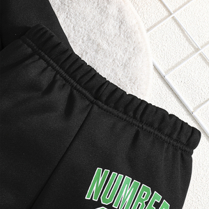 Conjunto de 2 Piezas para Bebé Niño, Camiseta y Pantalones Largos, Diseño Deportivo Casual de Baloncesto, Cómodo, Otoñal, con el Número 23 Estampado - Product Image 6