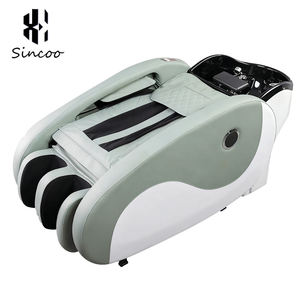 Sillón/Cama de Masaje Eléctrico de Cuerpo Completo con Revestimiento de Cuero, Circulación de Agua, Lavabo de Cerámica y Personalizable para Uso en Parques - Product Image 1
