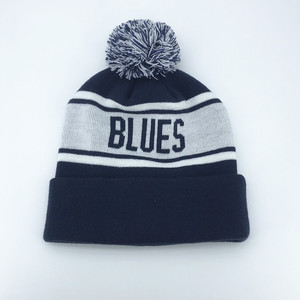 Mũ Len Dệt Kim Nhiệt Thời Tiết Lạnh Chất Lượng Cao Mũ Len Pom Màu Xanh Hải Quân Nhà Sản Xuất - Product Image 2