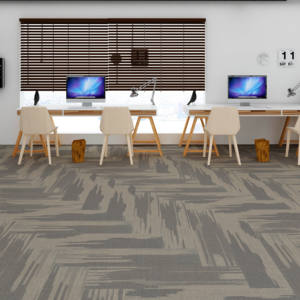 Экологичная ковровая плитка из ПВХ, ковровая плитка, напольный блок, нейлоновая Стекловолоконная акустическая офисная ковровая плитка - Product Image 3