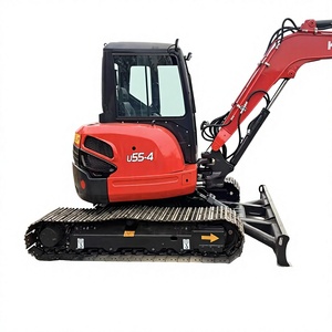 Mini-excavatrice certifiée CE Kubota U55, excavatrices Kubota U15 17 20 35 55, excavatrice sur chenilles, accessoire de grappin - Product Image 1