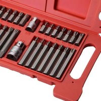 Kit d'outils de voiture avec embouts de tournevis hexagonaux en forme d'étoile et douilles hexagonales, fourni par un fournisseur mondial