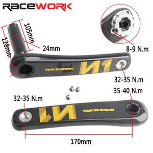 <span class=keywords><strong>Pédalier</strong></span> en fibre de carbone RACEWORK pour vélo de route 11/12 vitesses 40/42/44/46/<span class=keywords><strong>50</strong></span>/52T 170mm manivelles ultralégères à montage direct <span class=keywords><strong>50</strong></span>-<span class=keywords><strong>34</strong></span>/52-36/53-39T - Product Image 3