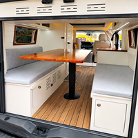Ensemble de meubles pour camping-car en aluminium de qualité supérieure, canapé pliant, chaise, table, armoire de rangement, imperméable, résistant au feu, sur mesure
