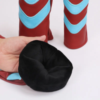 Housses de tête de club de golf OEM à prix d'usine pour driver, fairway et hybride, accessoire de golf brodé avec logo personnalisé, ensemble de housses de tête de golf