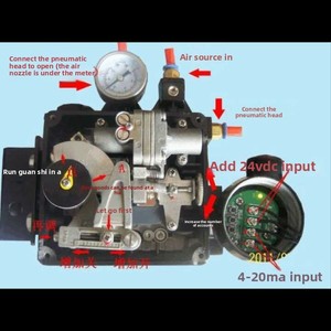 YTC Electro-Pneumatic <b>Actuator</b> Rotary <b>Linear</b> Built-In Pilot Low Air Consumption IP66 Die-cast Aluminum - Product Image 4