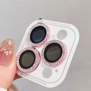 Protection d'objectif antichoc haute précision à couverture intégrale et incrustée de diamants, compatible avec l'appareil photo arrière des iPhone 17/16 Pro - Product Image 3