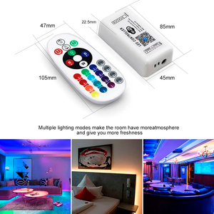 <span class=keywords><strong>Smart</strong></span> Life Wireless 24key DC12V V RF Tuya 3 4 canales <span class=keywords><strong>WiFi</strong></span> RGB RGBW Controlador <span class=keywords><strong>LED</strong></span> para tira <span class=keywords><strong>Led</strong></span> - Product Image 6