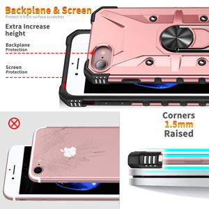 Hai lớp bảo vệ PC Back & mềm Bumper thiết kế đàn hồi sốc hấp thụ trường hợp bìa cho <span class=keywords><strong>iPhone</strong></span> 7/7 cộng với/<span class=keywords><strong>Iphone</strong></span> 12 - Product Image 3