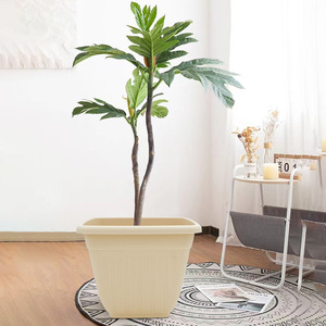 Pots à fleurs carrés simples en plastique durables <span class=keywords><strong>pour</strong></span> <span class=keywords><strong>plantes</strong></span> <span class=keywords><strong>vertes</strong></span> en pot, anti-chute, <span class=keywords><strong>pour</strong></span> salon et <span class=keywords><strong>balcon</strong></span> - Product Image 3