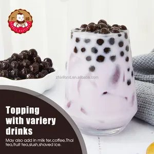 China Bubble Tea Supplier Milk Tea Ingredients 1kg Brown Sugar Tapioca Pearls Balls