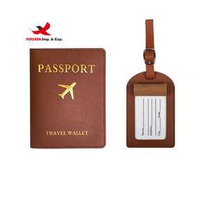 Nuevo Estilo, Porta Pasaportes Multifuncional, Etiqueta de Equipaje, Funda de Pasaporte de Cuero PU Duradera, Juego de Etiquetas para Equipaje - Product Image 2