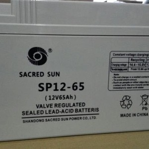 Batterie au plomb régulée par valve Sacred Sun SP12-65 12V65Ah pour alimentation de secours UPS - Product Image 1