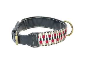 Haute Qualité Motif Géométrique Rayé En Cuir Chien Collier De Luxe Personnalisé Accessoires Pour Animaux De Compagnie De Mode Animaux De Compagnie En Gros en Malaisie - Product Image 2