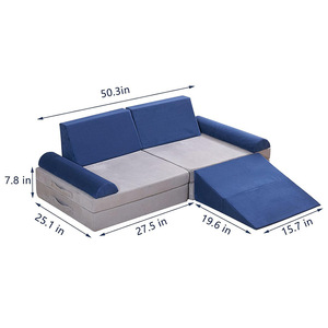 Children's Educational DIY Foam Building Blocks <b>Set</b> With Foldable <b>Wedge</b> For 4-6 Years Old Kids Playtime Fun - Product Image 5