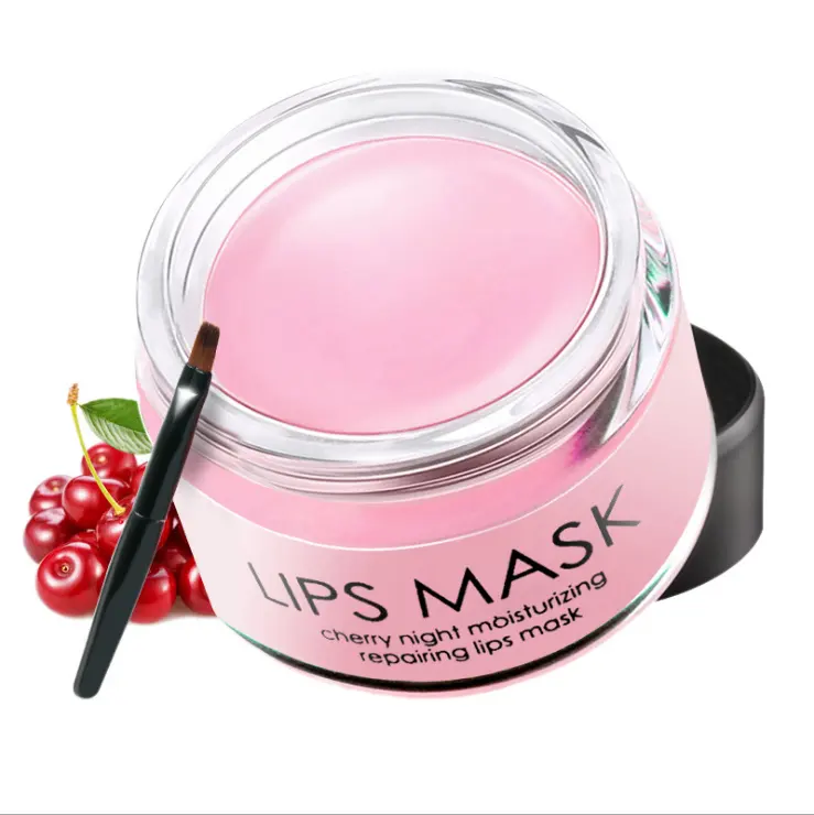 2023 Hoge Kwaliteit Lip Masker Cherry Smaak Lip Masker Lip Scrub Voor Groothandel Cosmetica Gratis Make-Up Monsters