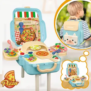 Mô Phỏng Giả Vờ Chơi Trò Chơi Nhà Bếp Schoolbag Kids Pizza Toy Set