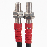 Sensor óptico de haz pasante y codo pequeño o miniatura de 90 grados, interruptor fotoeléctrico láser de 10-30V switch