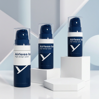 Flacon Airless en Plastique PP de 5 ml, 10 ml, 15 ml pour Lotion, Crème, Sérum, Gel Douche, Emballage Cosmétique