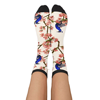 Nouveauté Chaussettes imprimées en 3D avec logo personnalisé Chaussettes de sport d'extérieur Chaussettes unisexes en coton