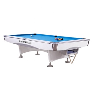 Mesa de <span class=keywords><strong>billar</strong></span> y snooker de madera de 9 pies Super Power con juego completo de bolas y diseño de 3 <span class=keywords><strong>bandas</strong></span> para entusiastas del <span class=keywords><strong>billar</strong></span> - Product Image 1