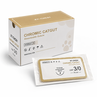 Fil de Catgut Stérile XY-CHC01, Suture Chromique Résorbable USP 0 à 4 pour Hôpitaux Vétérinaires et Fournitures Médicales Vétérinaires
