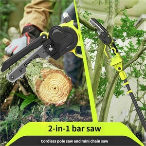 Scie à chaîne électrique sans balais de 8 pouces, portable, haute puissance, sans fil, à batterie lithium-ion, pour la coupe d'arbres et la découpe du bois - Product Image 3