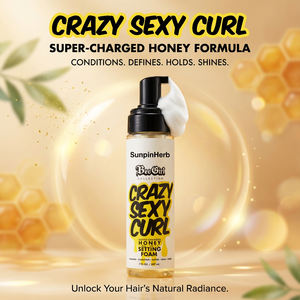 Espuma Fijadora para Rizos con Infusión de Miel, Fijación Fuerte para Cabello Rizado Natural, Sin Residuos Blancos, Uso Diario - Product Image 2