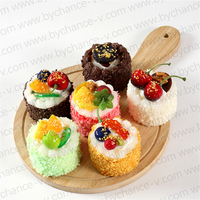 Set de Decoración de Mini Pasteles Artificiales, Postres Falsos de Aspecto Delicioso para Buffet, Restaurante, Hotel, Decoración de Graduación