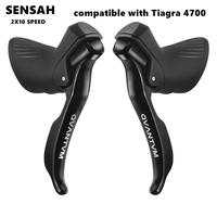 Palanca de Cambios SENSAH 2x10 Velocidades para Bicicleta de Carretera y Cable de Cambio, Compatible con Shimano Tiagra10S 4700
