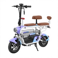 Vélo électrique familial pour trajets quotidiens, autonomie 60 km, assistance au pédalage, batterie amovible, vélo électrique urbain pour les déplacements quotidiens