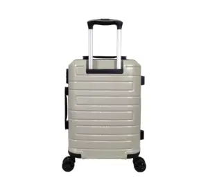 24" Inch High Quality Lightweight PC Material Luggage Case Bording Airplane Travel Luggage With Aluminum Trolley